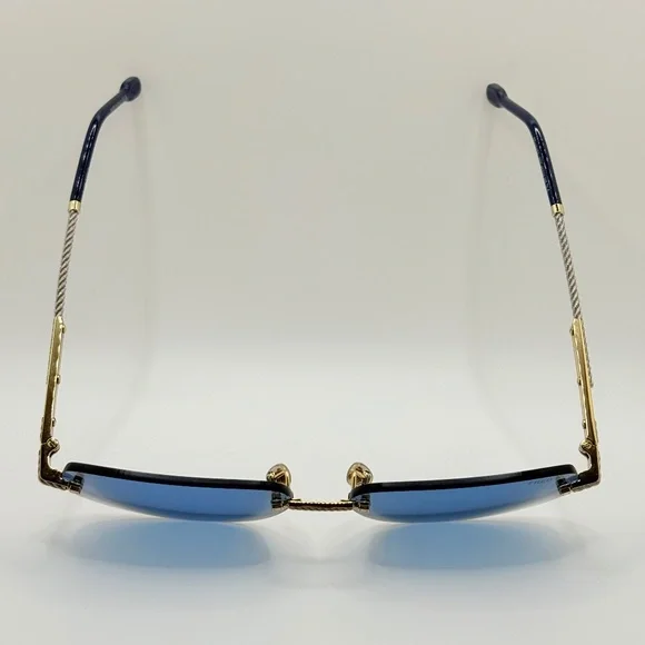FRED FG40049U 30V Shiny Gold/Blue Sunglasses 60-14-145 NEW (Replacement Box) - Picture 9 of 16